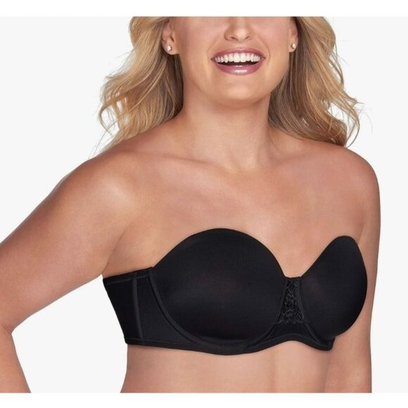 Vanity Fair Womens Bra Beauty Back Removeable Straps Black Size 40C - Picture 2 of 10